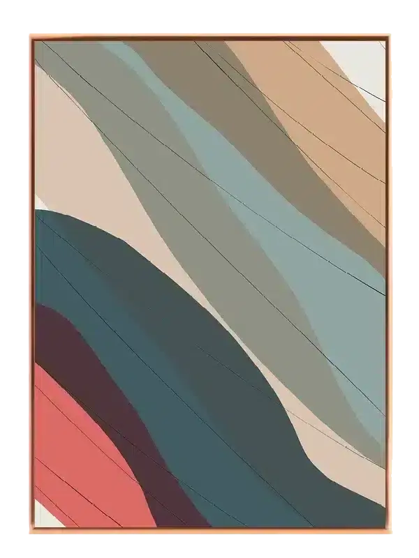 Flowing Color Veins Plakat