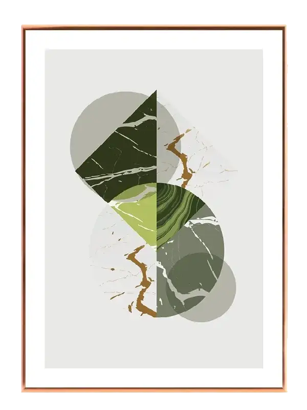 Marble Veins Geometry Plakat