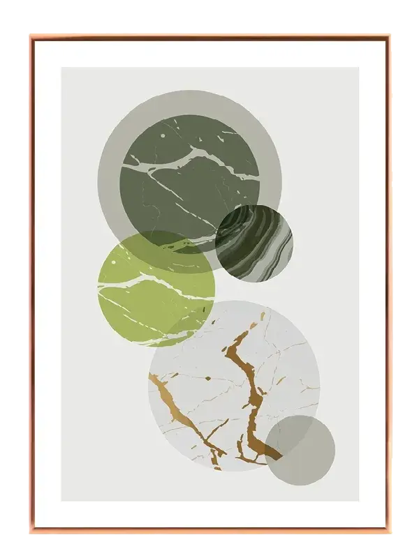 Marble Circles Composition Plakat