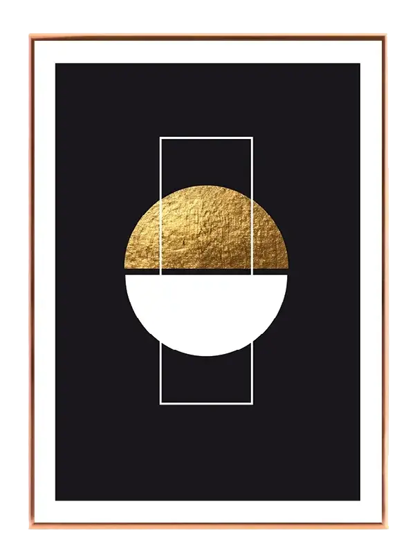 Golden Half Circle Plakat