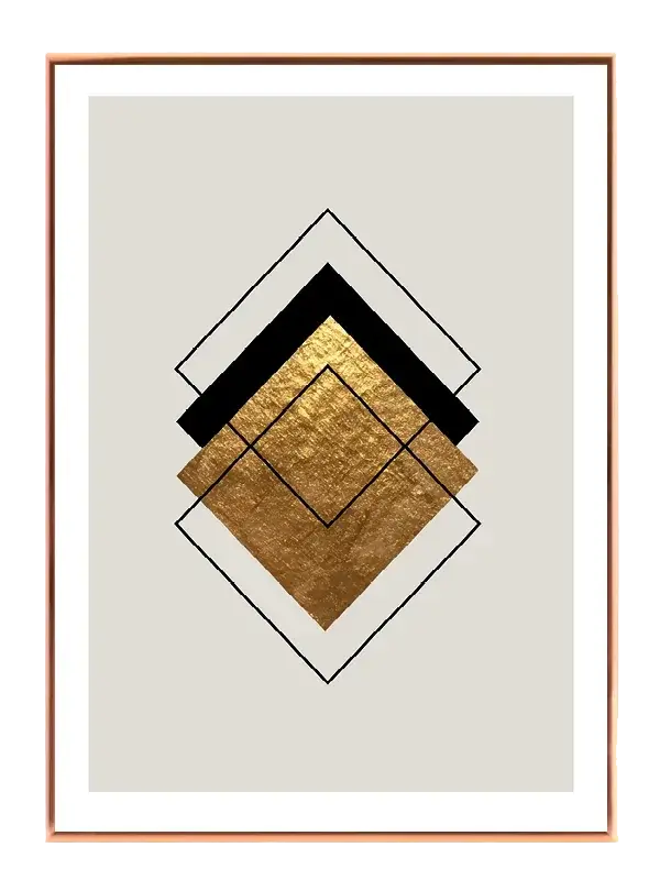 Golden Diamond Layers Plakat