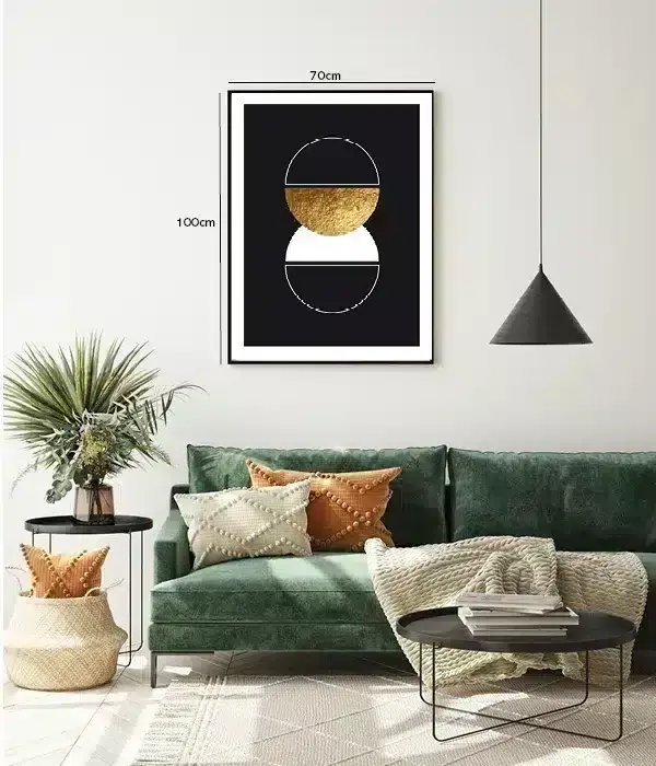 Golden Halves Balance Plakat