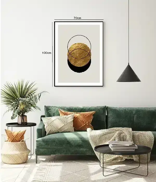 Golden Eclipse Circles Plakat