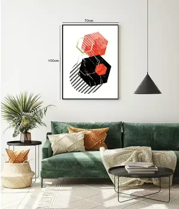 Hexagon Layers Harmony Plakat