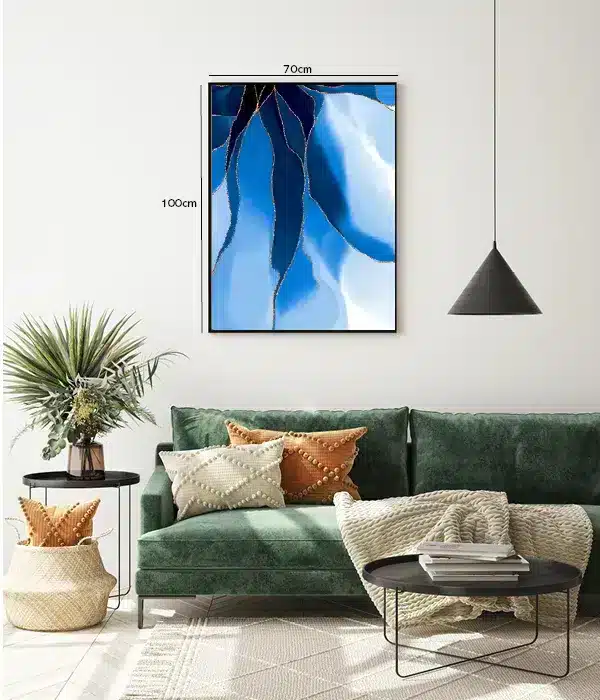 Azure Vein Contours Plakat