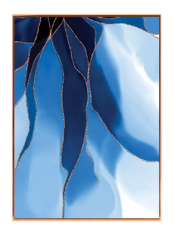 Azure Vein Contours Plakat