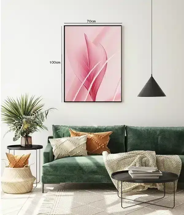 Blushing Leaf Contours Plakat