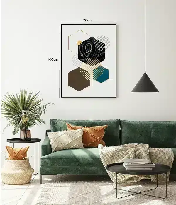 Hexagon Layers Plakat