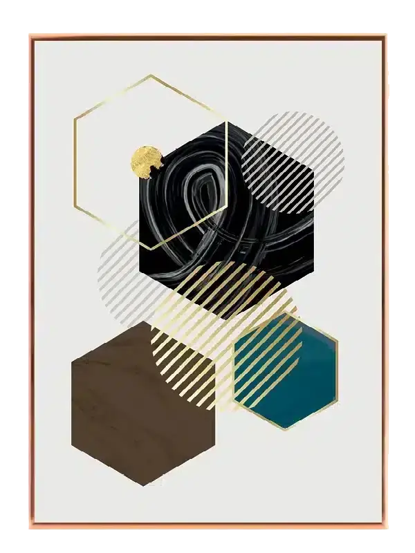 Hexagon Layers Plakat