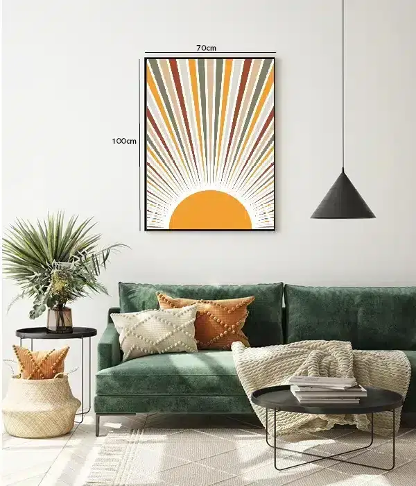 Radiant Sunburst Rays Plakat