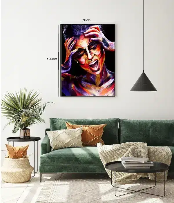 Vivid Emotion Face Plakat