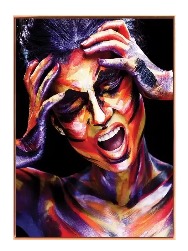 Vivid Emotion Face Plakat