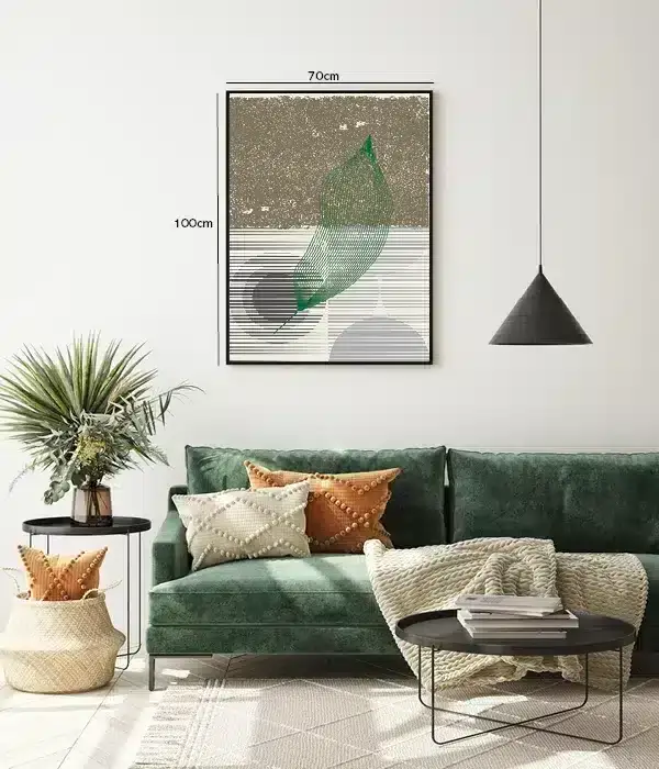Veined Leaf Contour Plakat