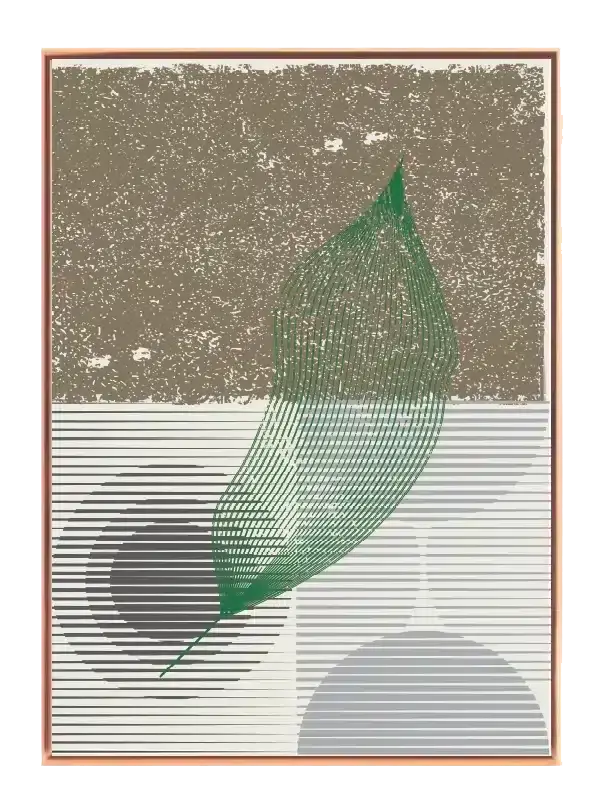 Veined Leaf Contour Plakat