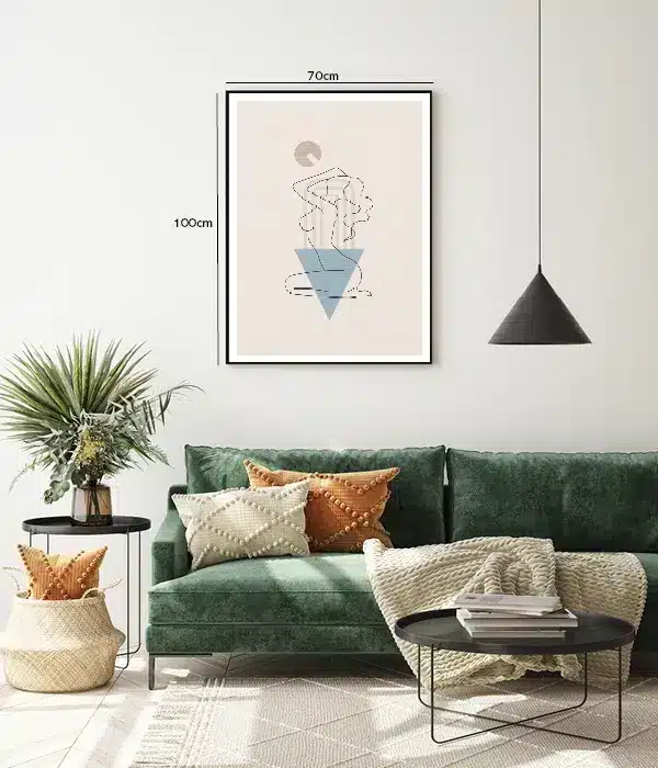 Curved Silhouette Pose Plakat