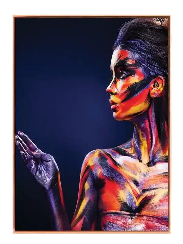 Vivid Expression Silhouette Plakat