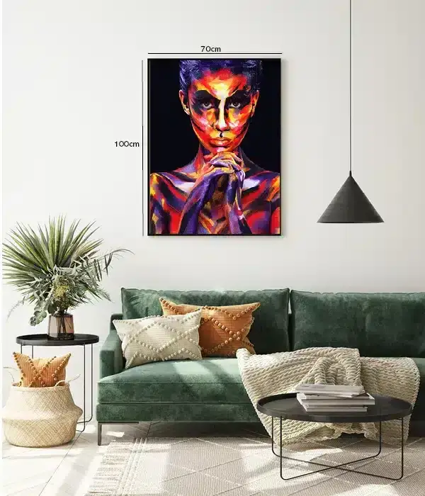 Vivid Painted Contours Plakat