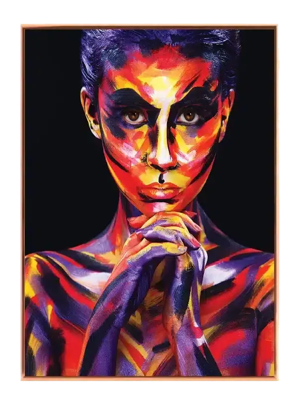 Vivid Painted Contours Plakat
