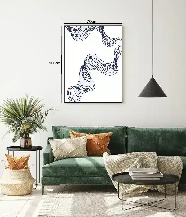 Fluid Curve Contours Plakat
