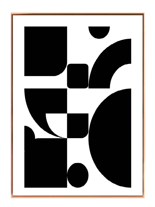 Balanced Curves Composition Plakat