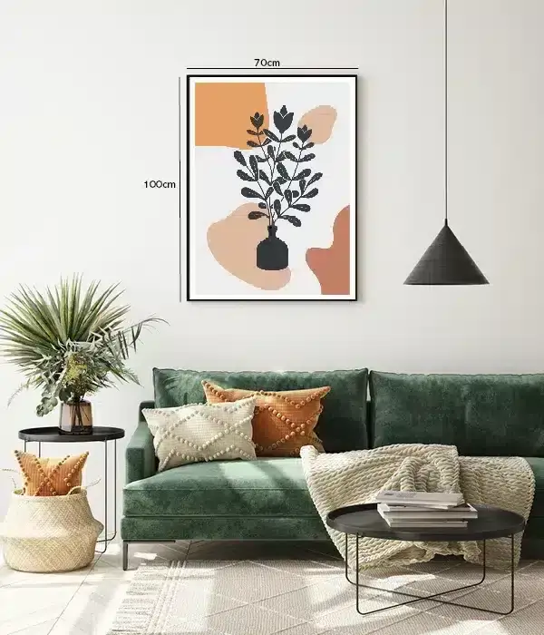 Muted Botanical Silhouette Plakat