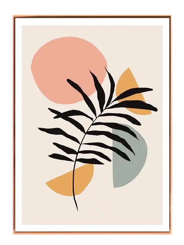 Palm Silhouette Orbit Plakat