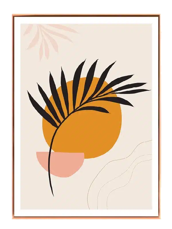 Tropical Silhouette Harmony Plakat