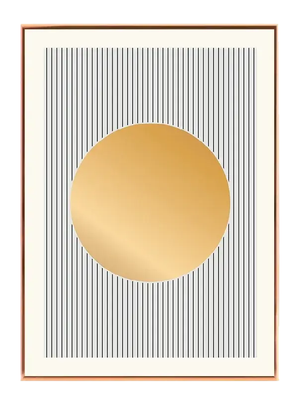 Golden Orb Lines Plakat