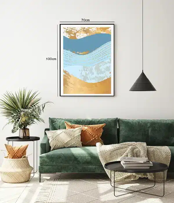 Golden Wave Layers Plakat