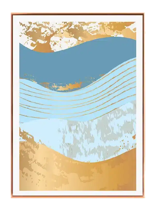 Golden Wave Layers Plakat