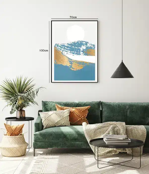 Blue Gold Horizon Plakat