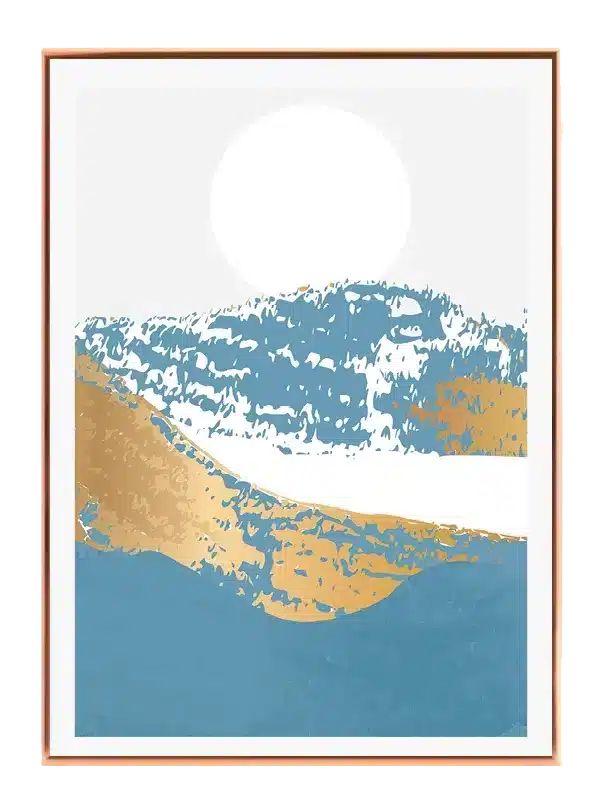 Blue Gold Horizon Plakat