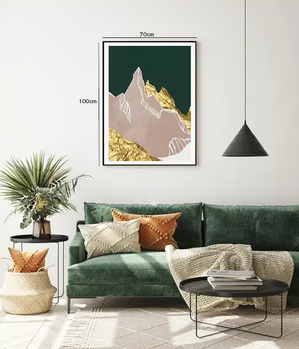 Golden Mountain Layers Plakat