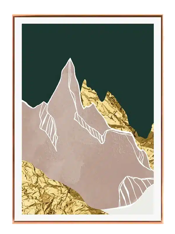 Golden Mountain Layers Plakat