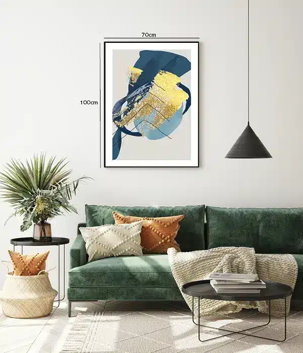 Golden Blue Veins Plakat