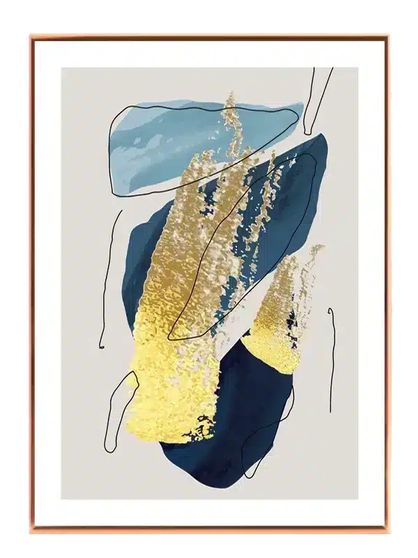Golden Veins Composition Plakat