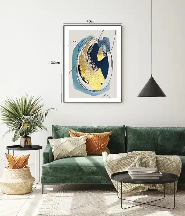 Golden Veins Orbit Plakat