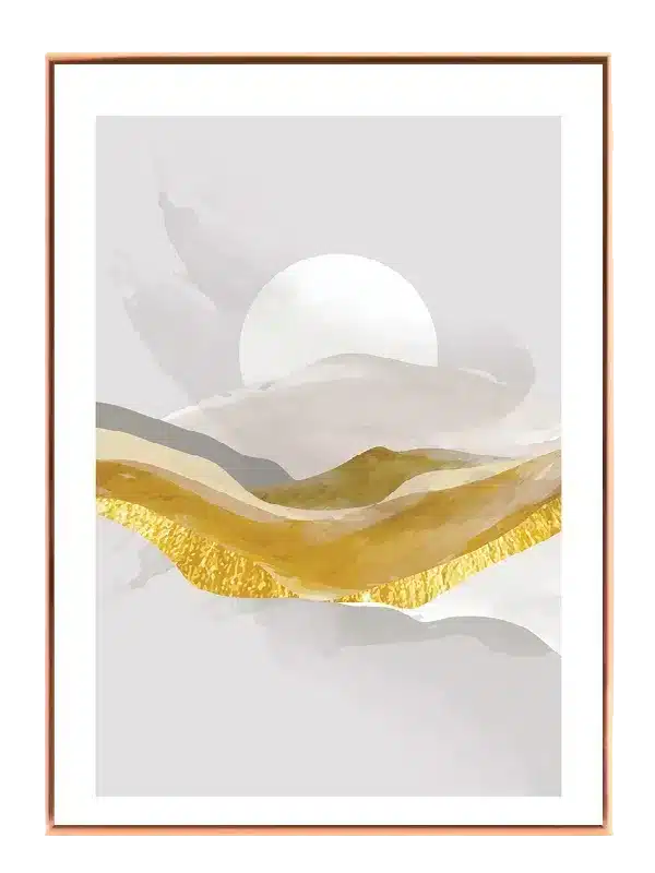 Golden Mountain Sunrise Plakat