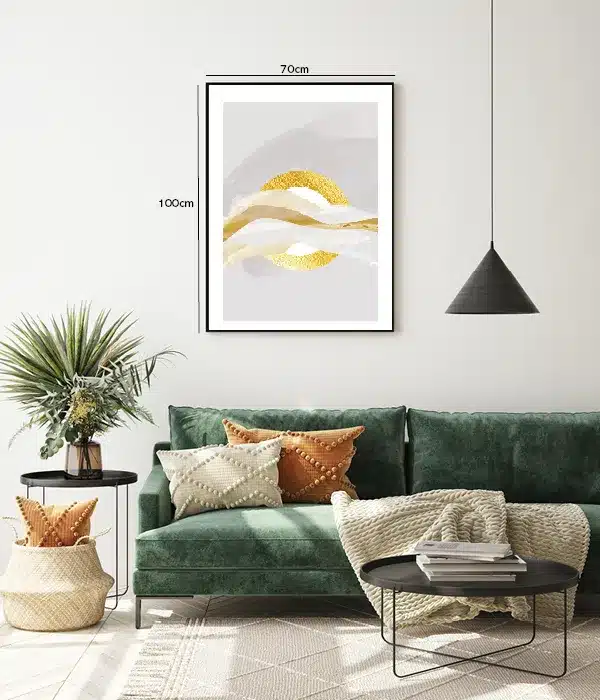 Golden Halo Waves Plakat