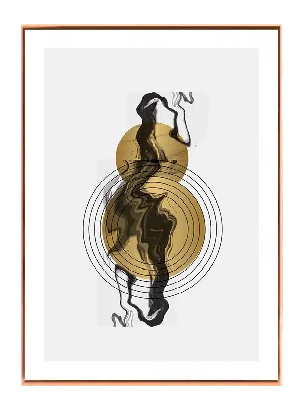 Golden Ripple Orbit Plakat