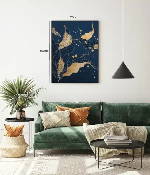 Golden Leaves Flow Plakat