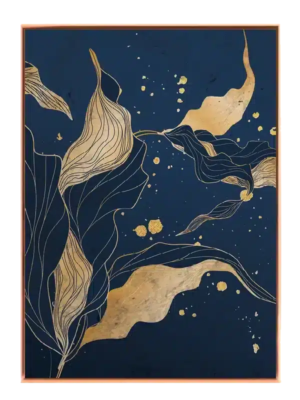 Golden Leaves Flow Plakat