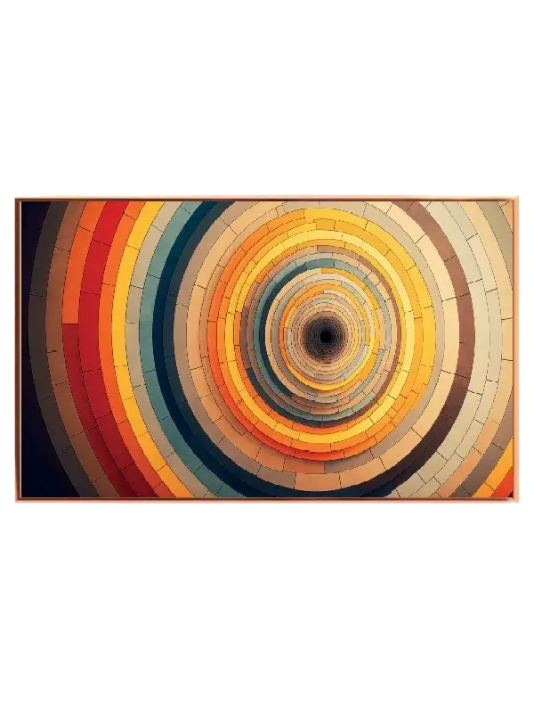 Concentric Mosaic Rings Plakat