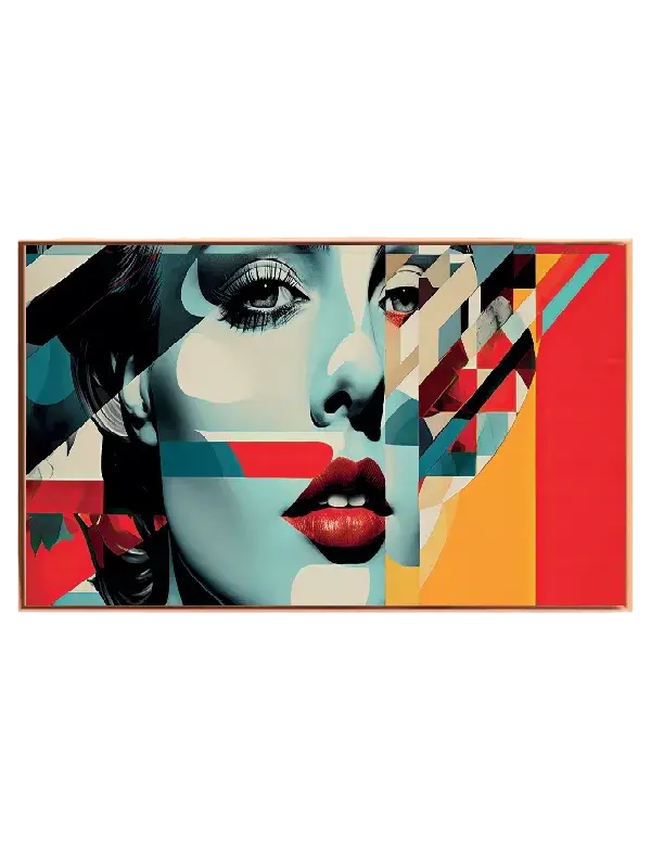 Fragmented Femme Profile Plakat