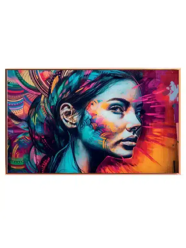 Neon Spectrum Face Plakat