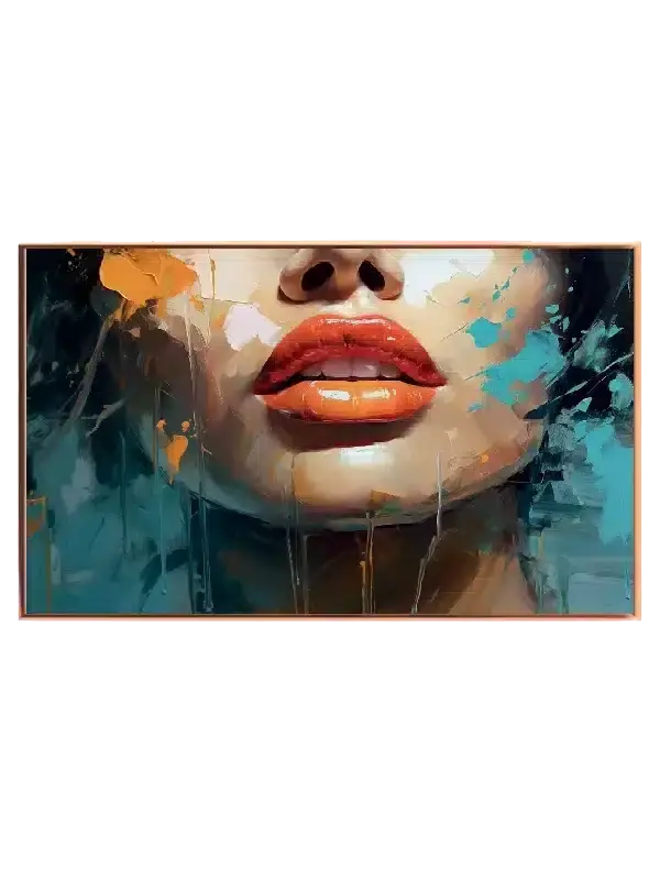 Vivid Lips Contours Plakat