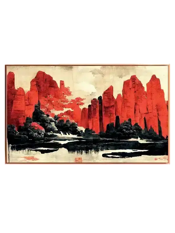 Crimson Rock Vista Plakat