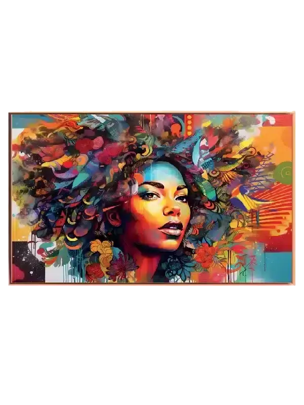 Chromatic Bloom Face Plakat