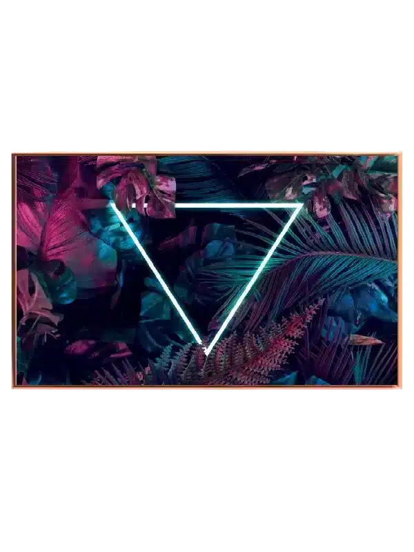 Neon Triangle Tropics Plakat