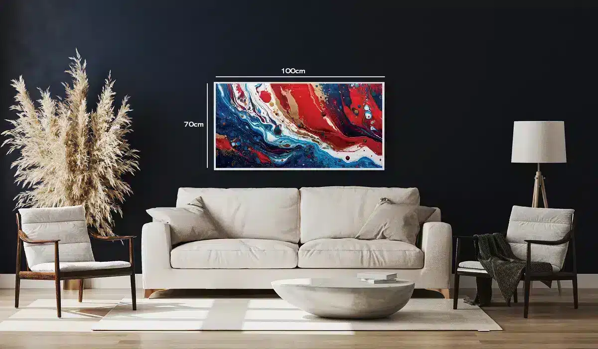 Crimson Azure Flow Plakat